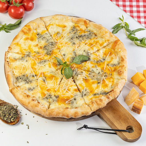 Изображение Пицца 4 сыра - 24 см